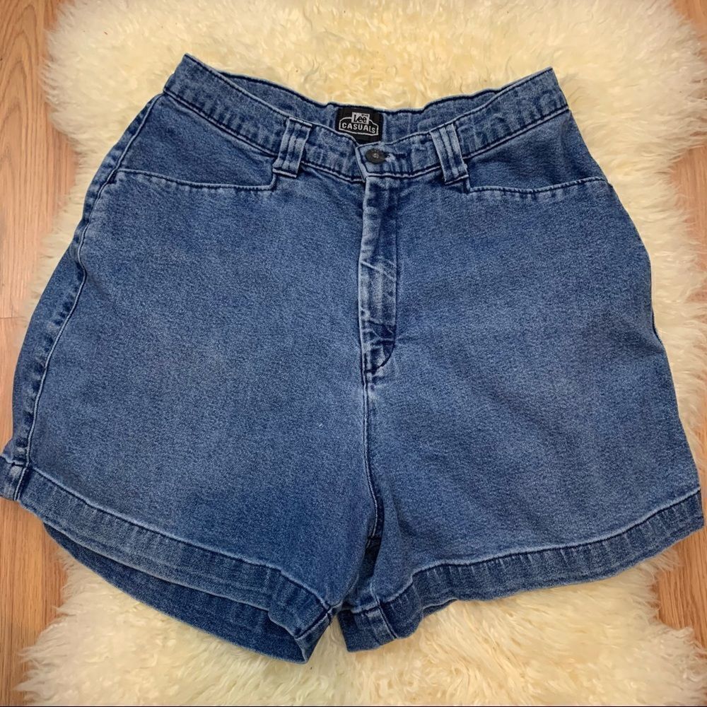 Vintage Lee Casuals super high waist denim shorts